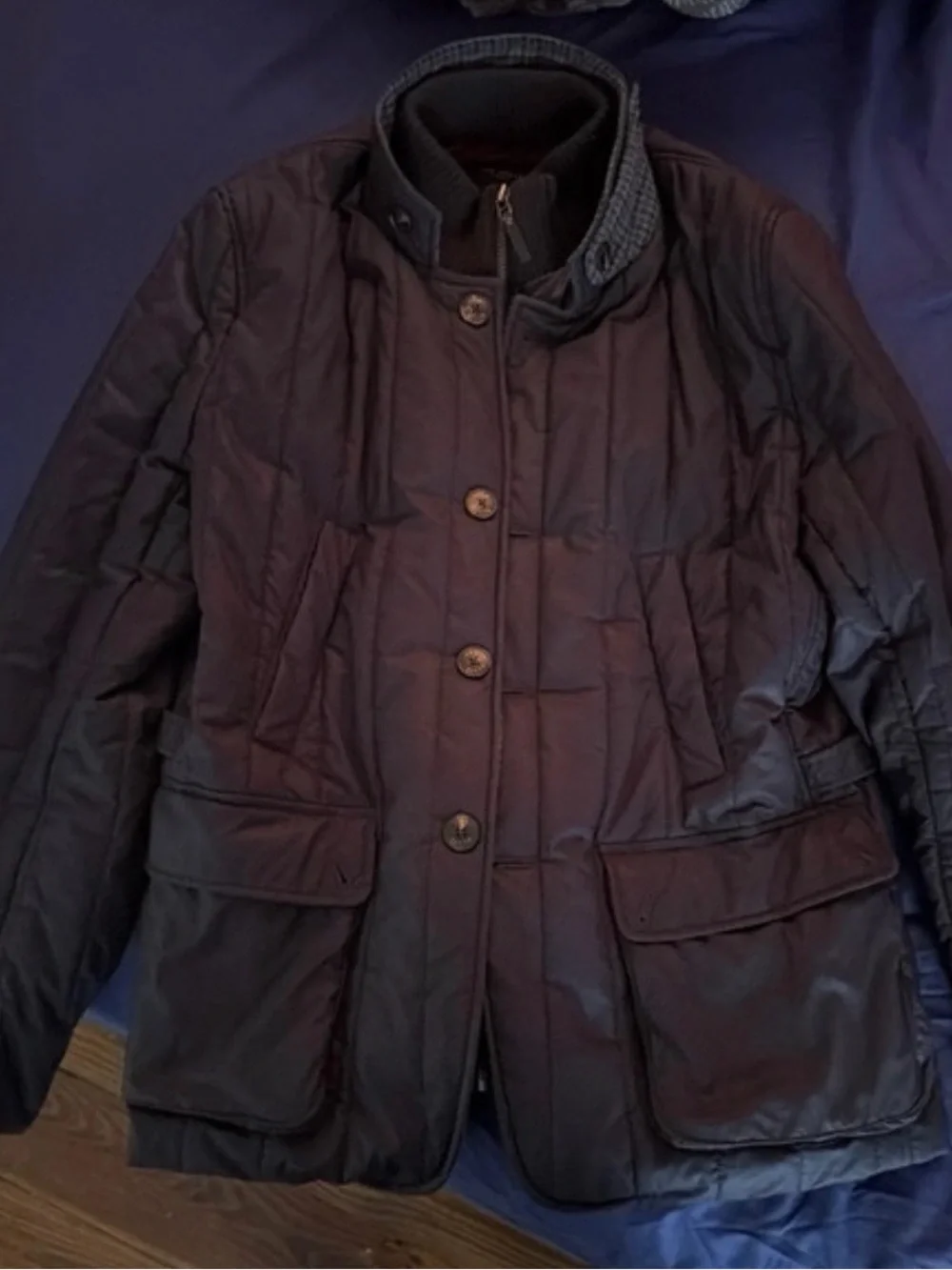 Men's Quilted Black Jacket - Lightweight Casual Coat